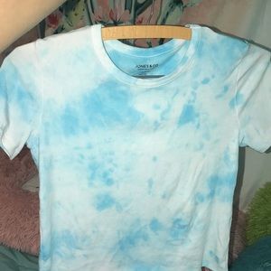 cropped tie dye shirt!!